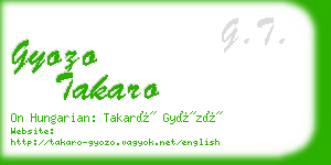 gyozo takaro business card